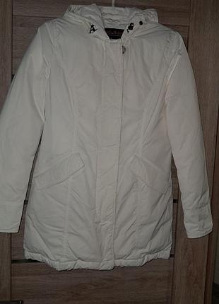 Пуховик жіночий woolrich білий 4