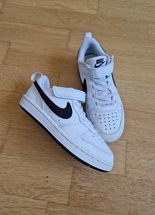 Кеды кроссовки на липучках nike court borough/ размер 31(20,5см) оригинал
