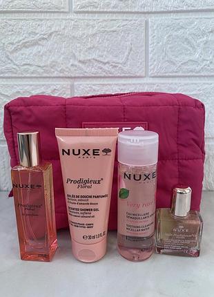 Женский подарочный набор nuxe my pink crush в косметичке