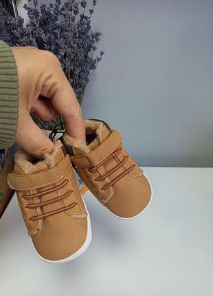 Теплые пинетки от matalan 0-6 мес