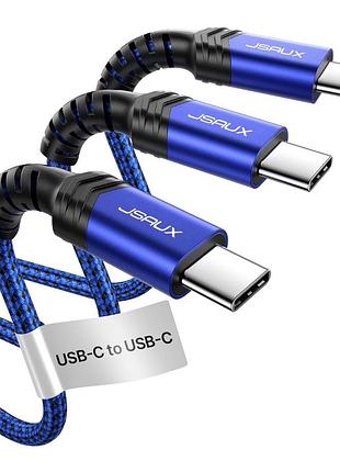 Комплект из 3 кабелей jsaux usb c мощностью 100 вт