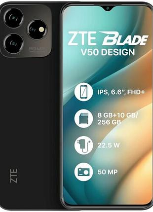 Защитная гидрогелевая пленка для zte blade v50 design матовая, на заднюю крышку