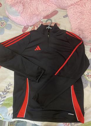 Лонгслів чоловічий adidas чорний з червоним
