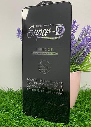 Защитное стекло 5d full glue для oppo k3 | mietubl | чорне, повне покриття, 9h