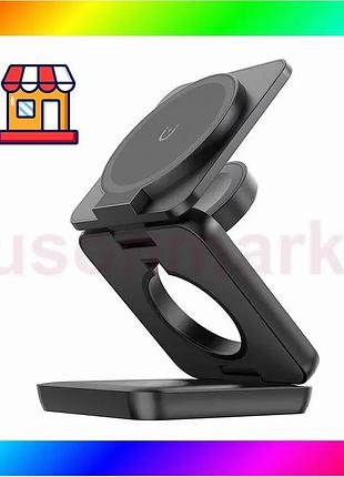 Bs беспроводное зарядное устройство best mix benks juicepod wireless charger stand + функция magsafe 3 bas77/n