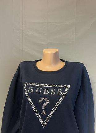 Світшот жіночий guess оверсайз, синій, розмір s