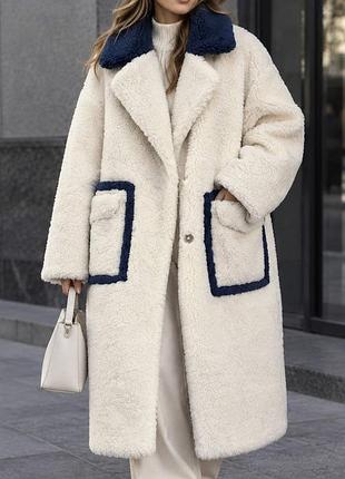 Новая натуральная шуба oversize (овчина)