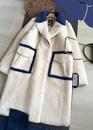 Новая натуральная шуба oversize (овчина) 2