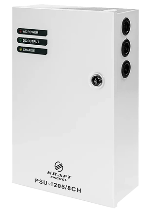 Источник бесперебойного питания kraft psu-1205/8ch 12 в 5 а