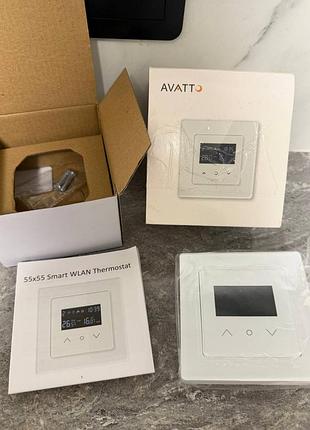 Розумний wi-fi терморегулятор avatto 55x55 (tuya/smart life)