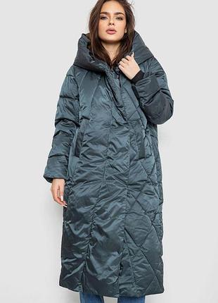 Пуховик женский зимний, цвет темно-зеленый, 243r2219 50, xl