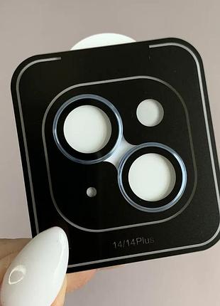 Захисне скло на камеру apple iphone 14 plus скло на лінзи камери айфон 14 плюс блакитне