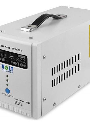 Инвертор - зарядка 12-220 для аккумулятора volt polska 1000 вт sinuspro