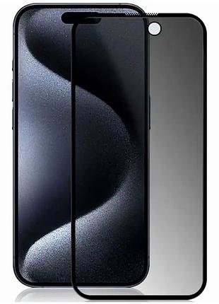 Защитное стекло privacy antistatic полное покрытие для iphone xr iphone 11 черное