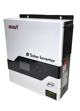 Гібридний інвертор must pv18-2012pro 2000va/1600w 12v, mppt 80a, wi-fi, rs485/can