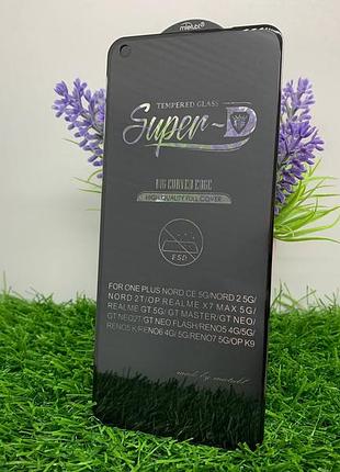 Защитное стекло 5d full glue для oppo reno 6 4g / 5g | mietubl | чорне, повне покриття, 9h