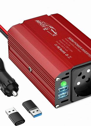 Автомобильный инвертор 300 вт bgfox power inverter преобразователь постоянного тока 12 в в переменный 230 в