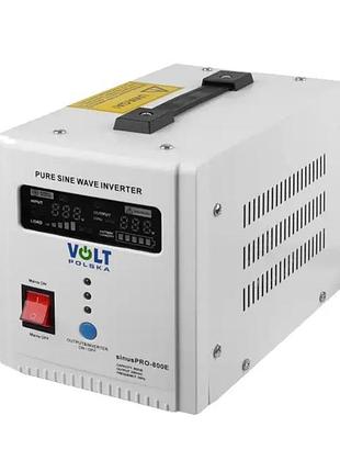 Инвертор - зарядка 12-220 для котла volt polska 500 вт sinuspro