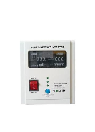 Инвертор - зарядка 12-220 для аккумулятора voltik 1000 вт