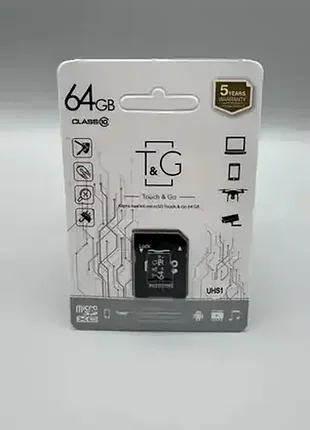 Карта пам'яті micro tg 64gb class 10 (uhs-1) (з адаптером)