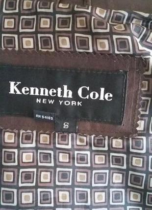 Винтажная кожаная куртка пиджак kenneth cole new york 5