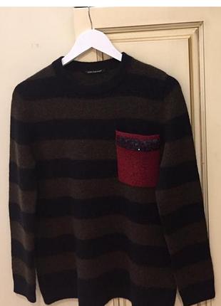 Светр жіночий luisa cerano alpaca wool boiled effect crew sweater striped