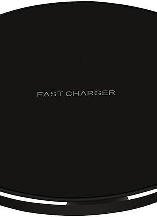 Бездротовий зарядний пристрій fast wireless charger 15w qi, настільна швидка бездротова зарядка для iphone, samsung та android