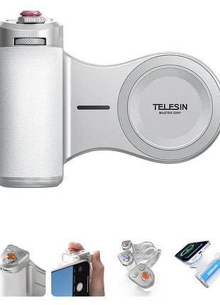 Тримач з бездротовою зарядкою для iphone ручка для зйомки magnetic pro telesin p5-mp-003wh