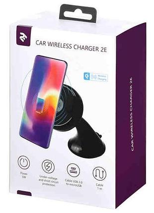Беспроводное зу 2e car mount rotating wireless charger, 5w, black