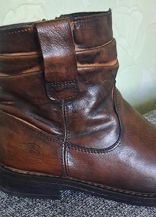 Черевики жіночі шкіряні коричневі 7