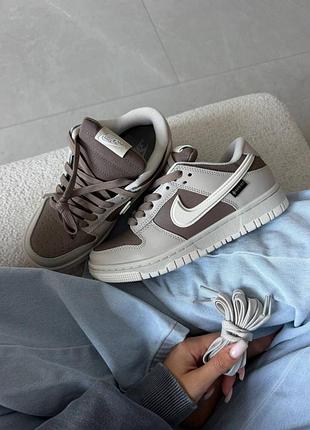 Кросівки жіночі nike sb dunk low milk / chocolate gore-tex