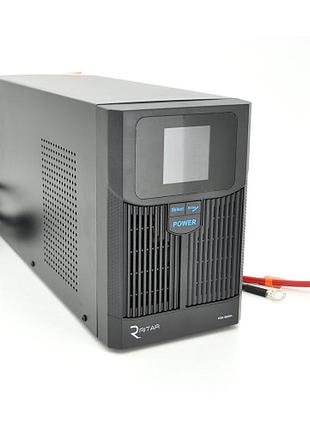 Инвертор ибп с правильной синусоидой ritar rtsw-1500 lcd, 1500 ва/1000 вт, акб 12 в, avr, под внешний аккумулятор