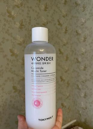 Тонік для обличчя tonymoly wonder ceramide mochi toner молочний 100 мл