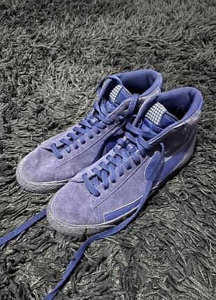 Кеди nike blazer mid premium vintage сині