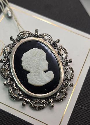 Серебряная брошь 925 4