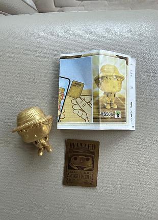 Статуетка funko pop! one piece monkey d. luffy wanted gold