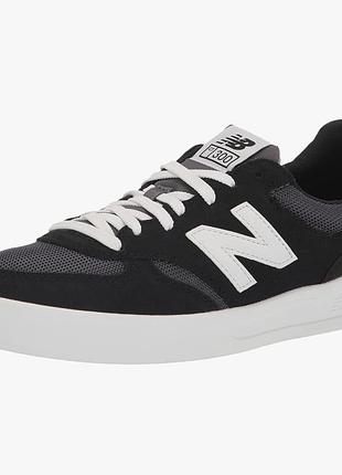 Чорно-білі кеди new balance ct300bb3 з текстилю та замші 42.5розміру 27см