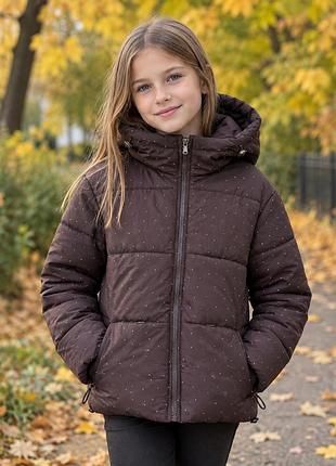 Осіння курточка в камінці 134-158 см