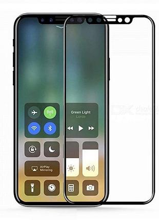 Защитное стекло iphone x 3d black