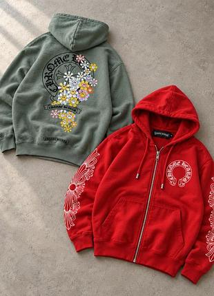 Зіп худі chrome hearts 2
