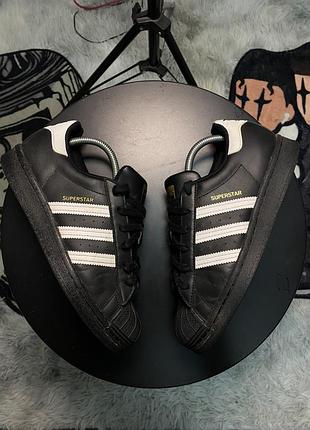 Кросівки adidas superstar жіночі, чорні, розмір 38