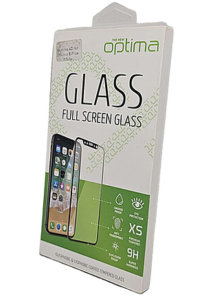 Захисне скло optima 4d for iphone 6 plus white