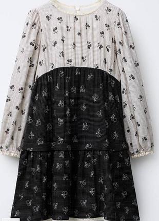 Сукня zara комбінована 6/7 років 116-122 см