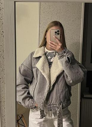 Куртка зима/холодна осінь pull&bear розмір l (вдягнуто на s)
