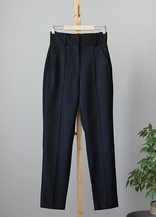 Черные брюки из натуральной шерсти от дорогого бренда the kooples, 100% шерсть