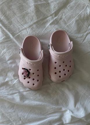 Крокси оригінал рожеві розмір 8 crocs kids original