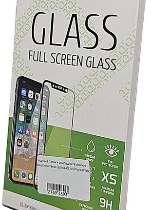 Захисне скло optima 4d for iphone 6 white