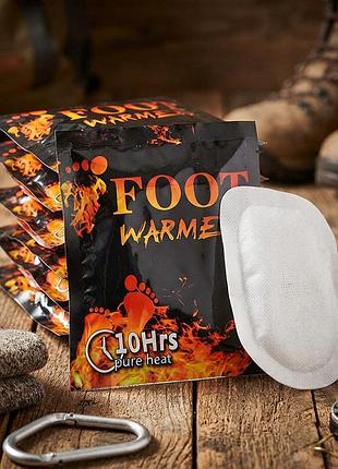 Химические одноразовые грелки-полустельки для ног и рук foot warmers