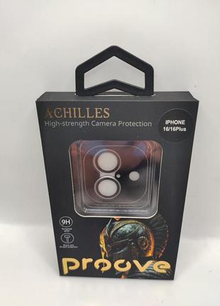 Защита камеры proove achilles iphone 16/16 plus (white) 59013 proove
