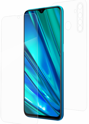 Гидрогелевая защитная пленка на realme 5 на весь экран прозрачная